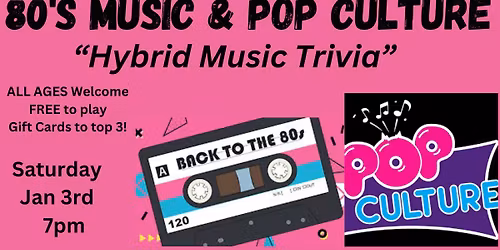 80's Music & Pop Culture TRIVIA!!