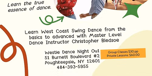 Beginner West Coast Swing Dance Classes *NO PARTNER REQUIRED TO ATTEND*