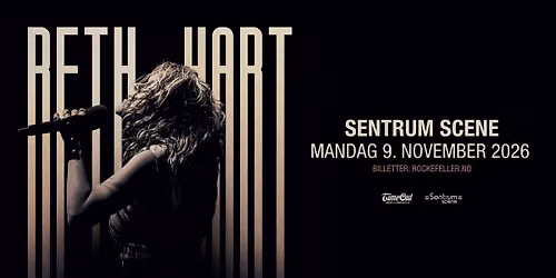 Beth Hart - NY DATO \/\/ Sentrum Scene \/\/ 09.11.26 - UTSOLGT!