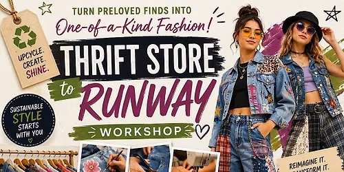 Fall Into Something New - Thrift Store to Runway Workshop