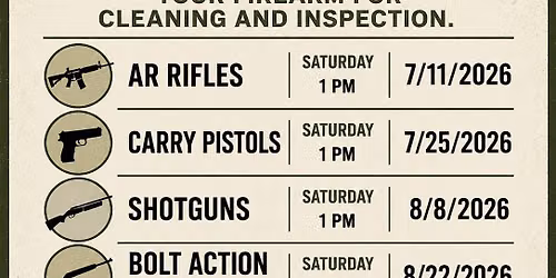 Firearm Maintenance Cleaning Class
