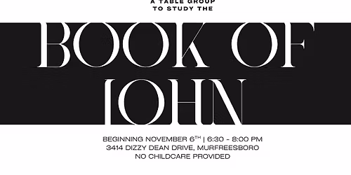 The Book of John Table Group