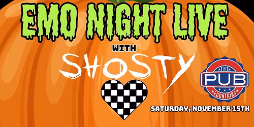 EMO NIGHT LIVE @ THE PUB FOUNTAINS