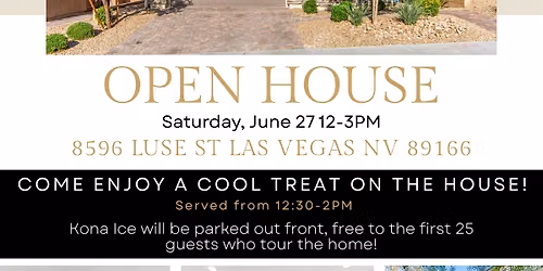 Skye Canyon Open House Event ft Kona Ice
