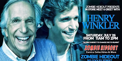 Henry Winkler Meet and Greet TBD Waiting on new date