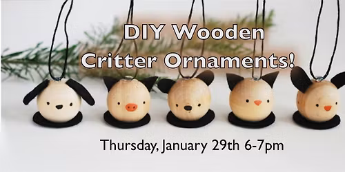 DIY Wooden Critter Ornaments