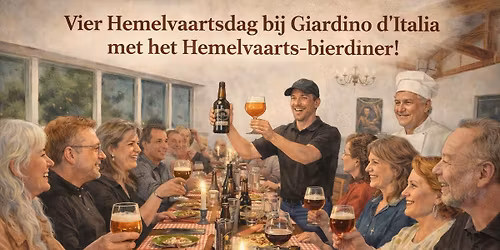 Italiaans bierdiner op Hemelvaartsdag