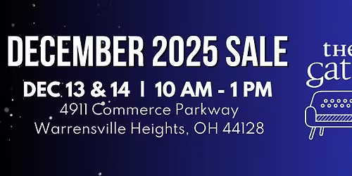 December 2025 Warehouse Sale: The Gathering Place Vintage Furnishings Warehouse