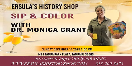 Sip & Color at Ersula's History Shop
