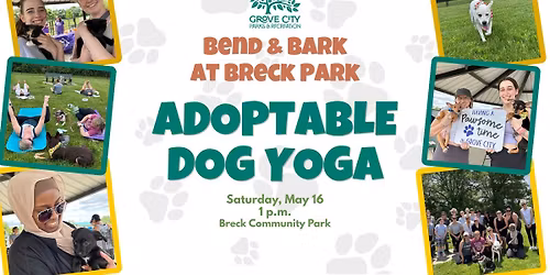 Bend & Bark at Breck Park: Adoptable Dog Yoga