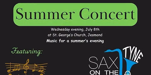 Summer Concert- Sax on the Tyne