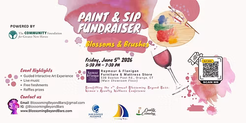 Blossoms And Brushes Paint and Sip Fundraiser 