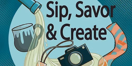 Sip, Savor & Create - Silk Scarf