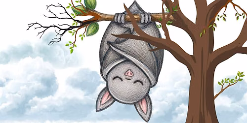 Hanging Upside Down: Draw a Bat in the Tree Kids Art Class