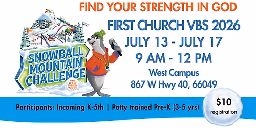 FIRST CHURCH VBS 2026