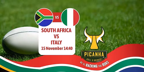 LIVE Rugby - South Africa vs Italy
