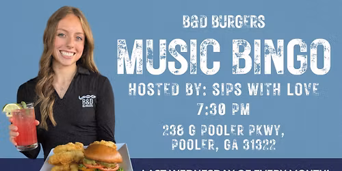 Music Bingo \ud83c\udfb6 @ B&D Pooler \ud83c\udf54