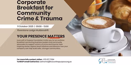 JHB Corporate Breakfast: Partnering for Safer Communities