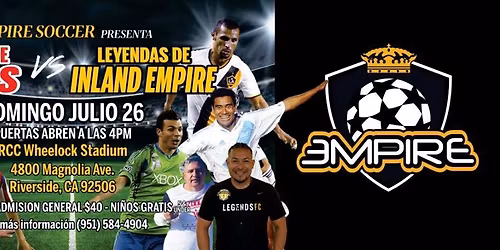 LEYENDAS DE CHIVAS VS LEYENDAS EMPIRE