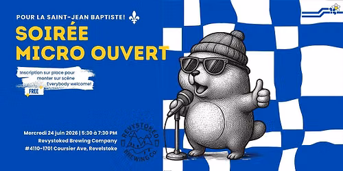 Soirée micro ouvert de la Saint-Jean (oui, oui, en français!) 🎤<svg xmlns=