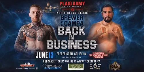 World Class Boxing June 13th - 'Back in Business'