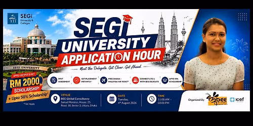 SEGI UNIVERSITY APPLICATION HOUR
