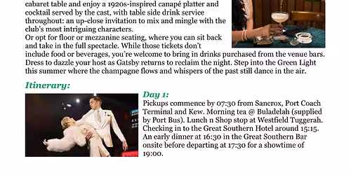 \ud83e\udd42 Party of the Summer: GATSBY with Port Bus \ud83e\udd42