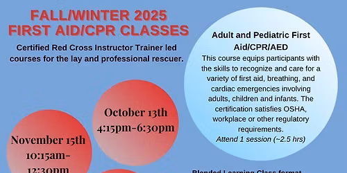 Red Cross First Aid\/CPR Training Class