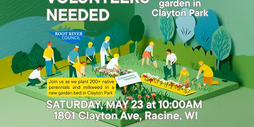 Volunteers needed! Planting native garden in Clayton Park