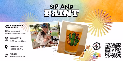 Sip and Paint a Cider Glass \u2013 Includes Guided Instruction