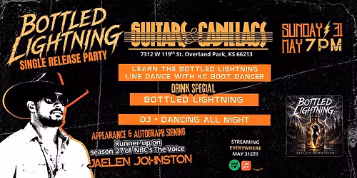Jaelen Johnston's Bottled Lightning - Single and Line Dance Release Party