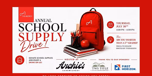 Annual School Supply Drive