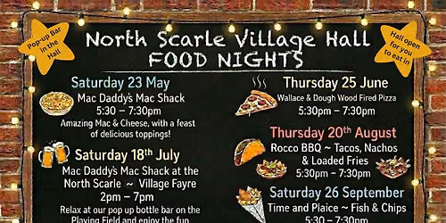 Food at the Fayre on the Playing Field