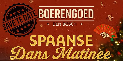 Kersteditie: Spaanse Dansmatinee met Salsa, bachata en merengue