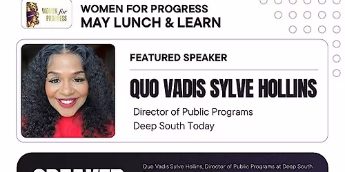 Women for Progress May Lunch & Learn