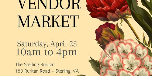 Sterling Ruritan Spring Craft & Vendor Market: April 25th