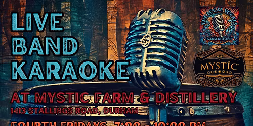 Live Band Karaoke at Mystic Farm & Distillery