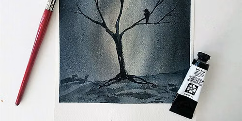 Watercolor for Beginners: Spooky Landscape