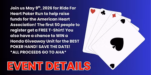 Ride For Heart Poker Run 2026