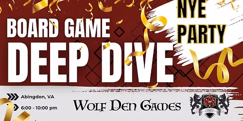 New Year's Eve Board Game Deep Dive Party