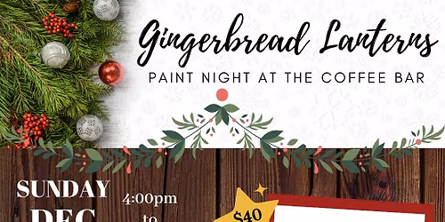 Holiday Paint Night at The Coffee Bar in West Greenwich
