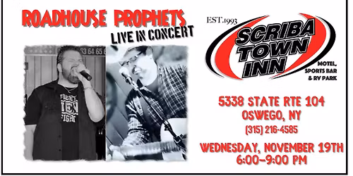 Roadhouse Prophets @Scriba Town Inn - WEDNESDAY WING NIGHT - Oswego, NY