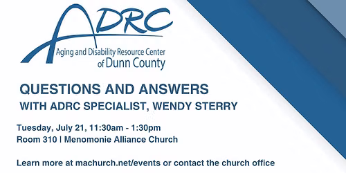 Questions & Answers with ADRC Specialist, Wendy Sterry