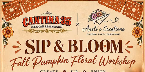 Sip & Bloom: Fall Pumpkin Floral Workshop