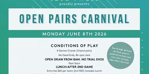 June Open Pairs Carnival