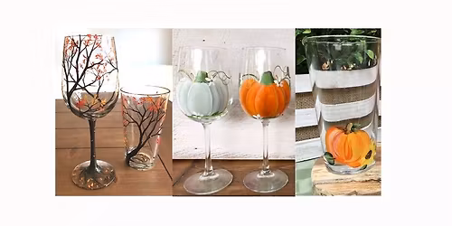 Fall Pint & Wine Glass Painting Workshop at Take Two Brewery in Bay Shore