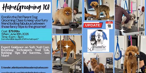 Home Grooming 101 June 18th