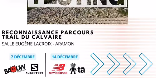 Reconnaissance trail du calvaire 2026