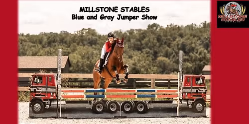 Millstone Stables Blue and Gray Jumper Show