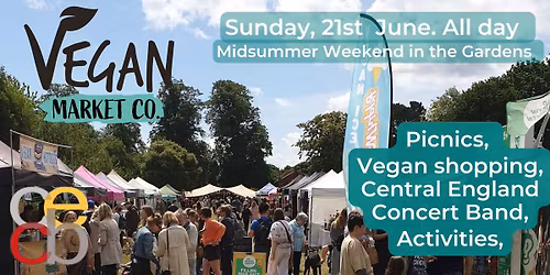 Vegan Market, food, music, picnics and activities